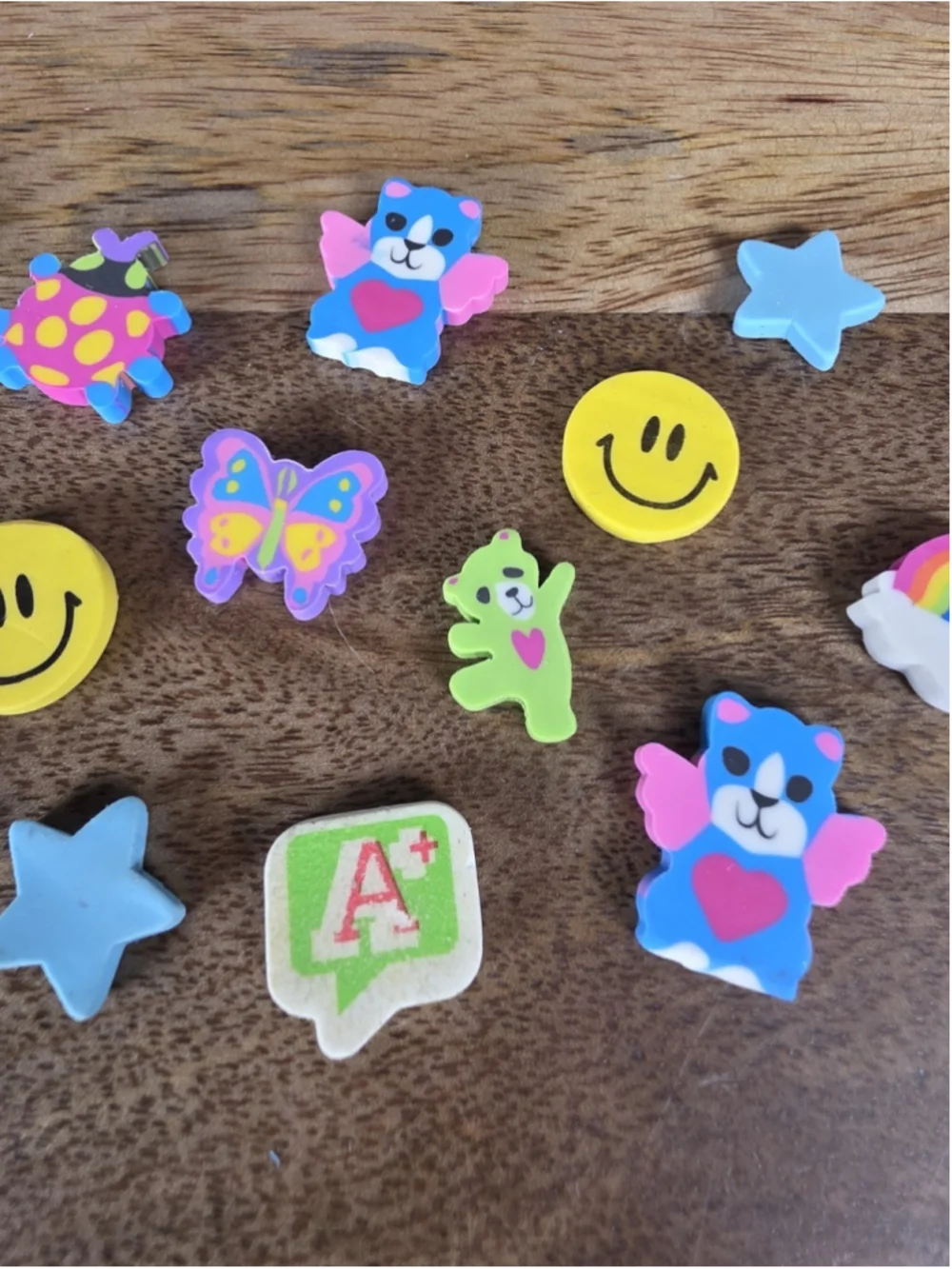 Lisa Frank Mini Erasers VTG 2000s Lot 17 Purple Dolphin Tray Y2K School Kawaii
